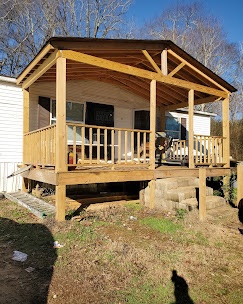 Covered porch deck build Franklin County