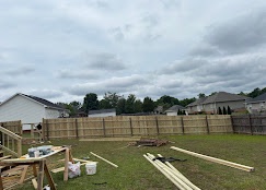 Fence installation in progress Russellville
