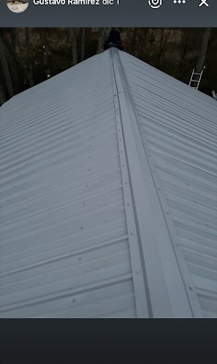White metal roof installation Alabama
